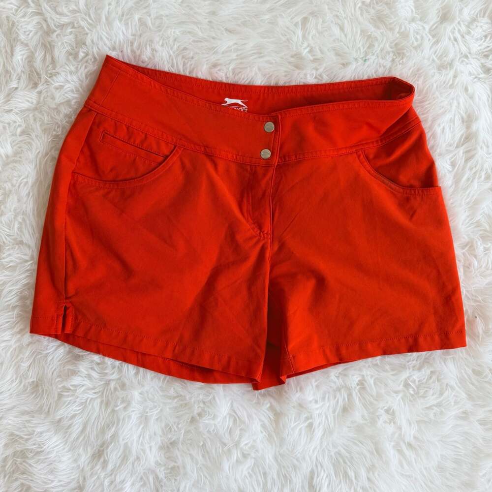 Slazenger Women's Bright Orange Golf Shorts Size 4